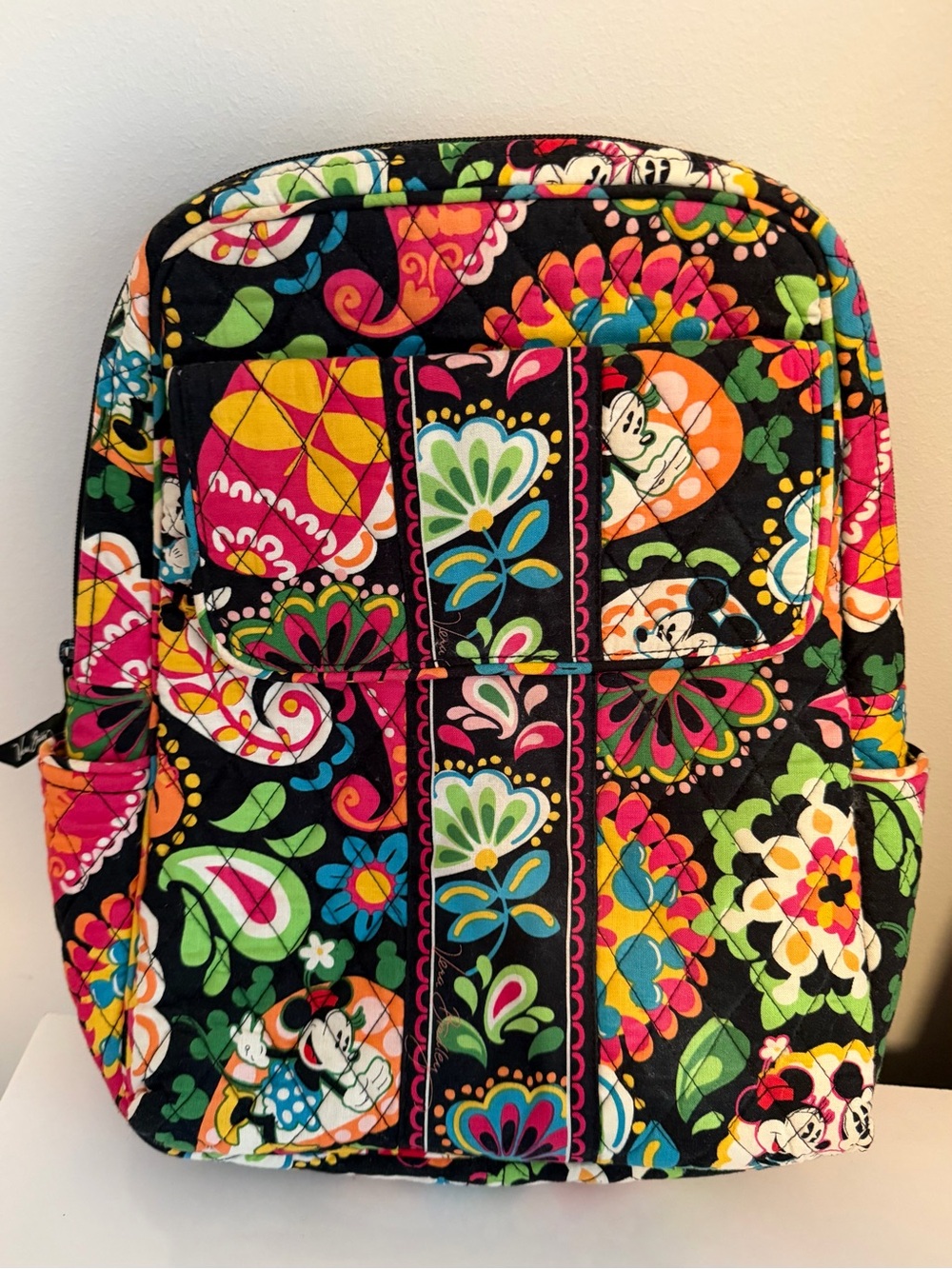 Disney Vera Bradley Midnight With Mickey Small Backpack
